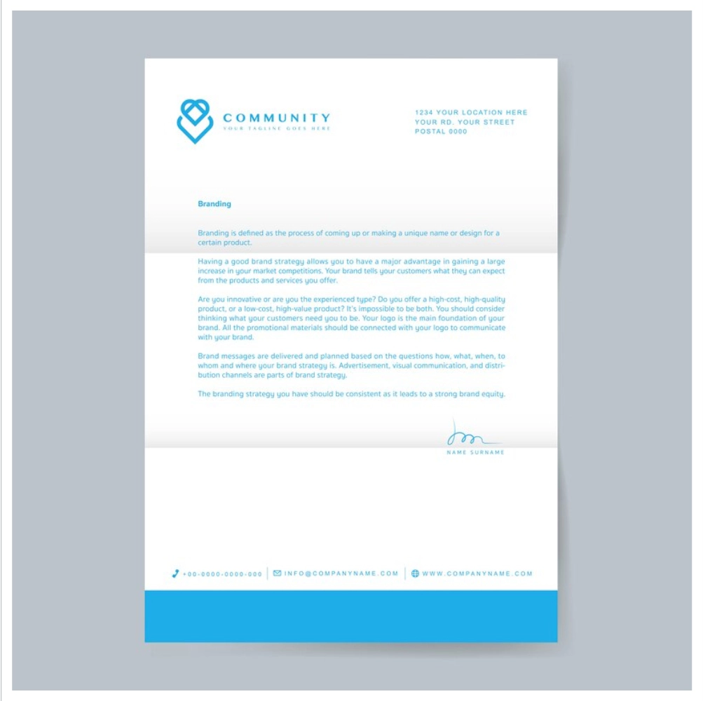 Direct Mail Letterheads