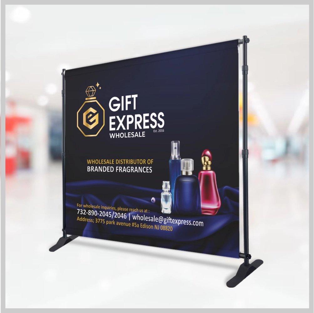 Telescopic Backdrop Banner Stands